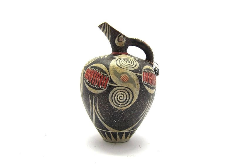 Greek Vase Greek Minoan Cretan Oinochoe Reproduction From Etsy