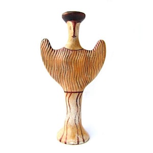 Idole mycénienne de Psi ( ) , copie d'un musée grec , civilisation néolithique primitive