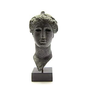 Goddess Niki or Victory from Agora Museum cast of stone with verdigris effect , Museum quality art Greek sculpture