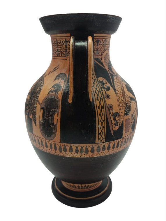 Achilles And Ajax Playing A Dice Game Andokides