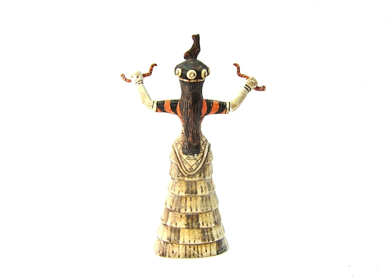 Snake Goddess Statue Greek Minoan Statue Daughter Ancient Greece Statue