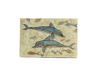 Décoration murale dauphins minoens - France