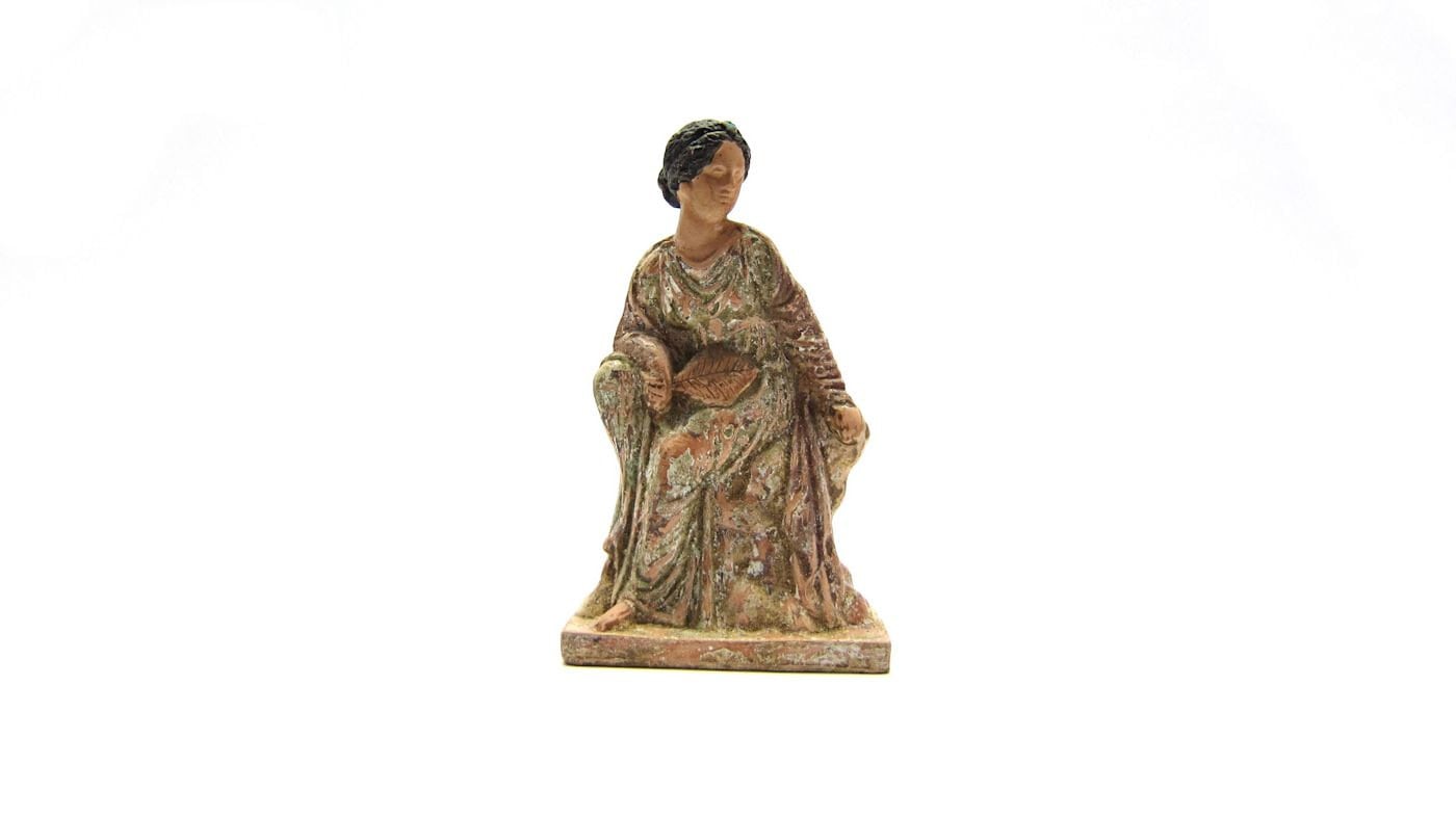 タナグラの置物、女性の像、ギリシャのテラコッタ像 - Etsy 日本