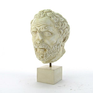 Orator Demosthenes Greek cast of stone, Roman copy from Greek original from National Archaeological museum of Athens