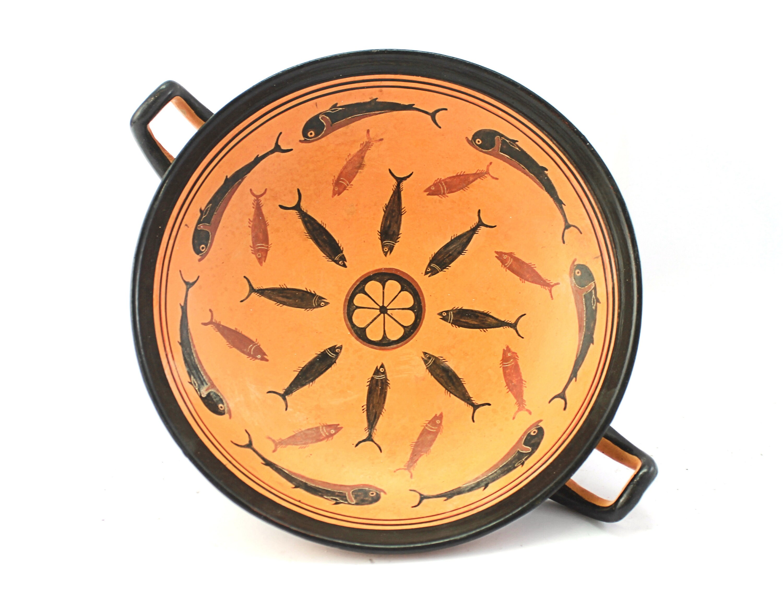 魚型壷　国立故宮博物院限定 Kylix With Tuna and Dolphins Reproduction From Museo