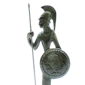 Diosa Atenea, Diosa Minerva, Estatua de la Diosa, Estatua de Bronce, Escultura de Arte en Metal