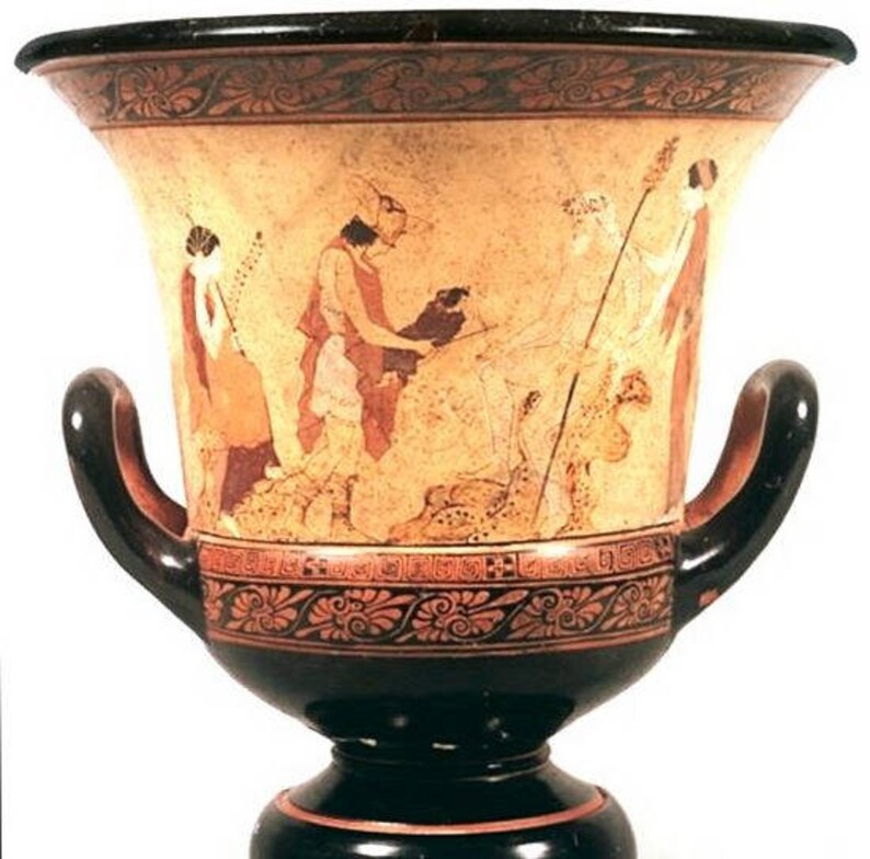 Greek Vase Attic White Ground Volute Krater Attritubed to Etsy UK