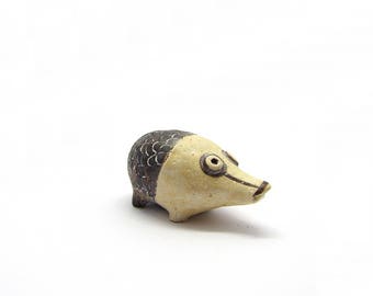 Greek clay artwork ,Terracotta hedgehog 600 BC Staatliche Antikensammlungen Munich