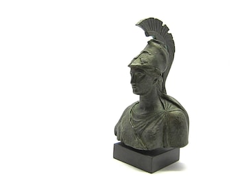 Goddess Athena from Peiraius museum replica with Verdigris effect of Greek ceramic casting  statue , Museum quality art Greek sculpture