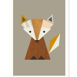Little Fox Nursery Art, Woodland print, Fox art, Scandinavian Art, Scandinavian, Fox print Kid Art, Fox Prints,Woodland nursery,Nursery art.