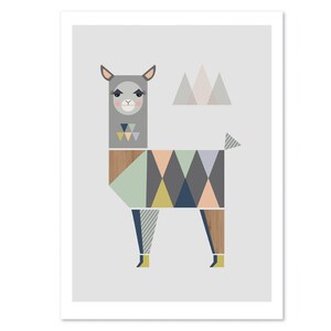 Llama Nursery Art Print, Kids art, kids wall art, nursery decor, modern nursery art, nursery wall art, girlsroom art, playroom art, baby art