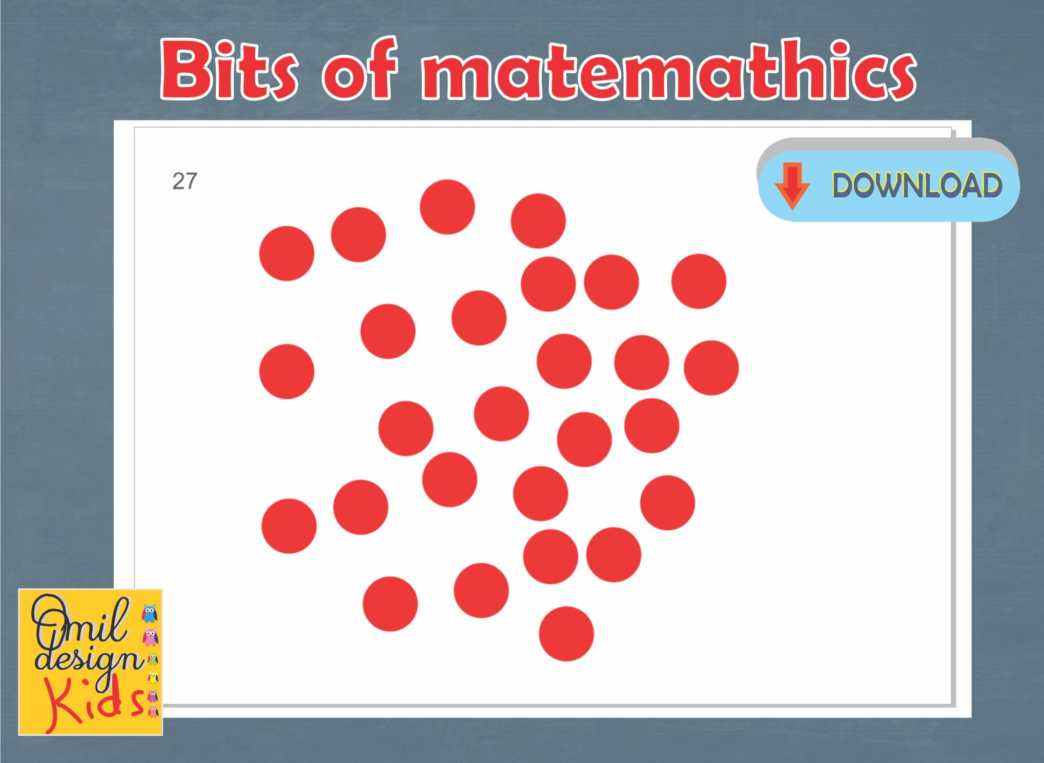Math Dots Cards Printable Flashcards method Glenn Doman Etsy