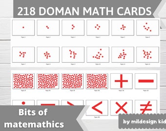 Glenn Doman How to Teach Your Baby Math Cards Dot Cards 1