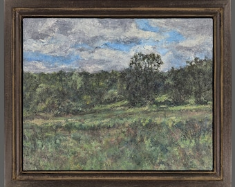 Summer Storm,Hudson Valley,Hudson Valley Landscape,Passing Clouds,Oil Painting,Framed,Impressionist,Impressionism,Gregory Arnett,2021-0119