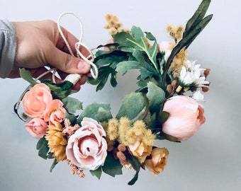 Flower Crown, Flower Girl Crown, Wedding Flower Crown, Romantic Flower Crowns, Boho Flower Crown, Festival Crowns, Flower wreath