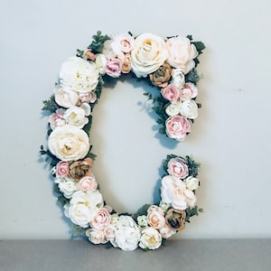 Carta de berçário floral, decoração de berçário boho, carta de berçário, carta de flor, decoração de parede de berçário, decoração de parede floral, arte de parede de flor