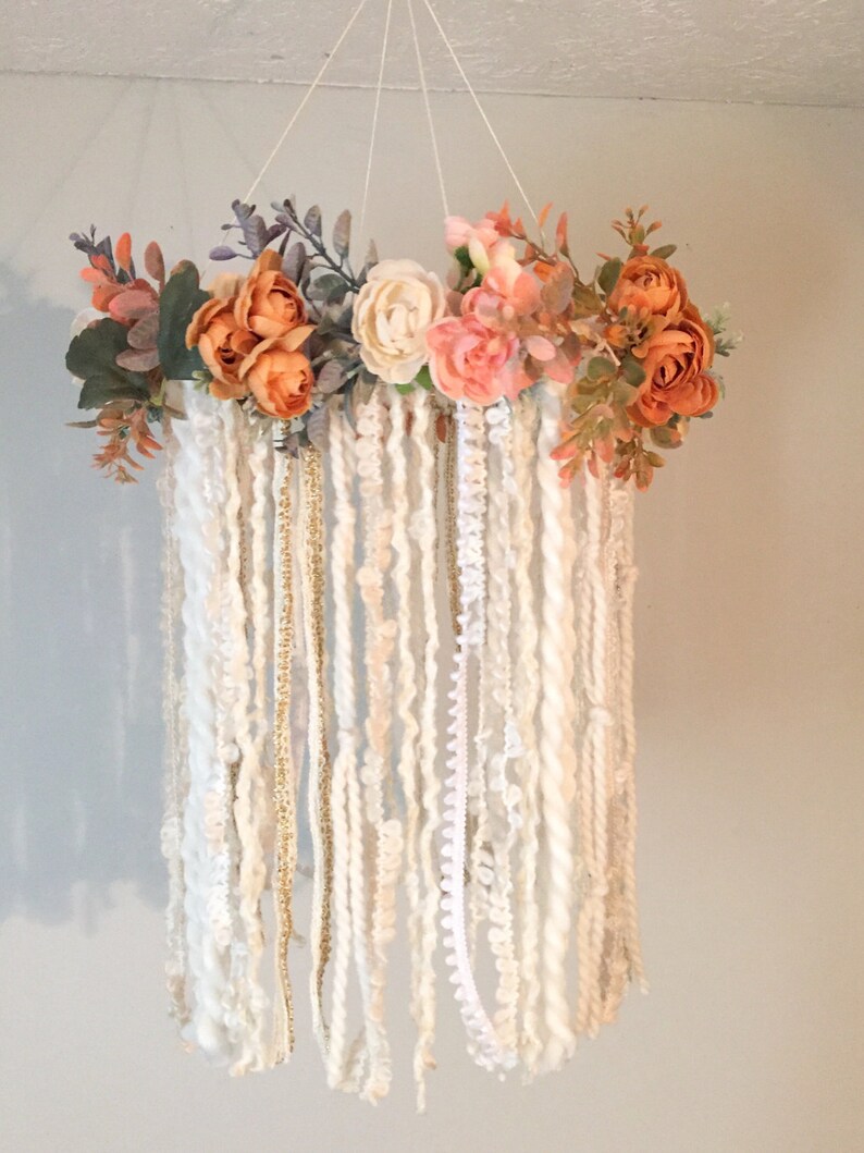 Nursery Mobile Dreamcatcher Mobile Flower Mobile Boho Chic Etsy