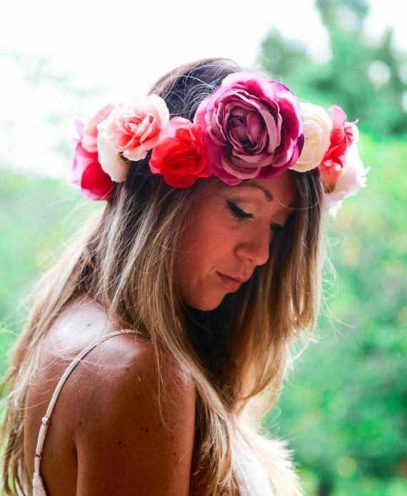 large flower headpiece
