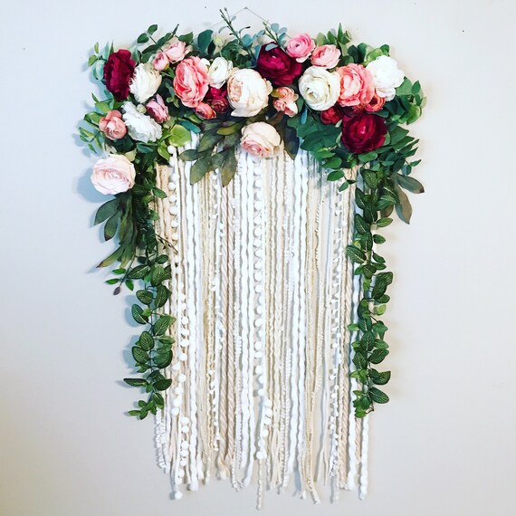 floral wall art for nursery