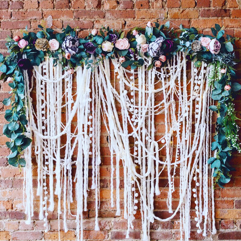 Large Photo Backdrop Floral Wall Hanging Giant Wall Hanging Etsy