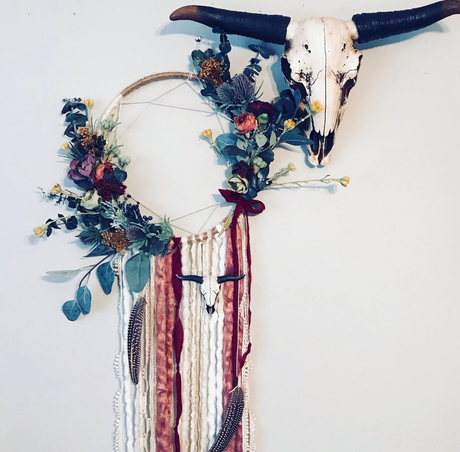 Dream Catcher Wall Hanging Boho Dreamcatcher Boho Wall | Etsy