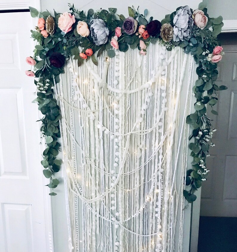 Large Photo Backdrop Floral Wall Hanging Giant Wall Hanging Etsy