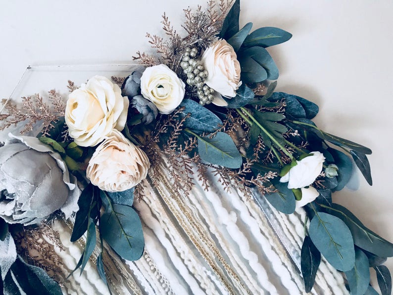 Floral Wall Art Floral Wall Hanging Floral Nursery Decor Etsy