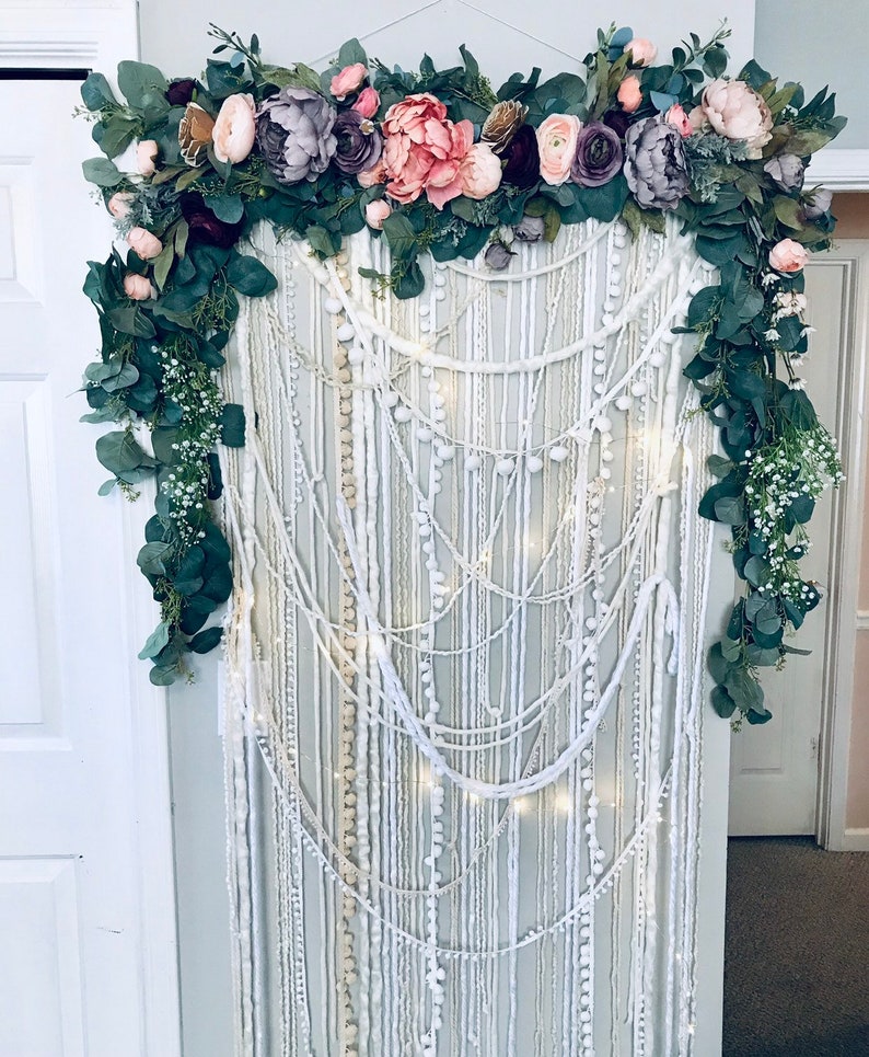 Large Photo Backdrop Floral Wall Hanging Giant Wall Hanging Etsy