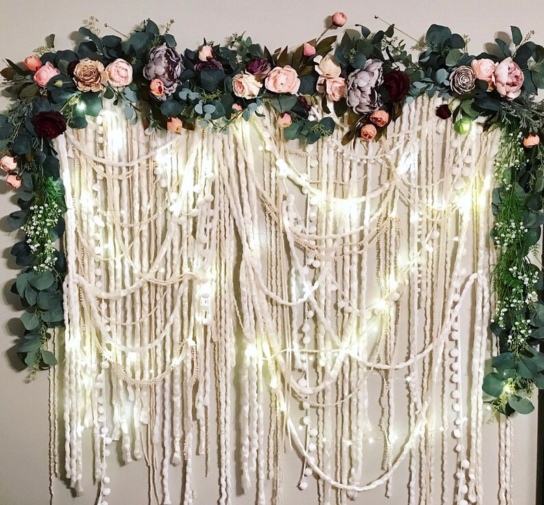 Large Photo Backdrop Floral Wall Hanging Giant Wall Hanging Etsy