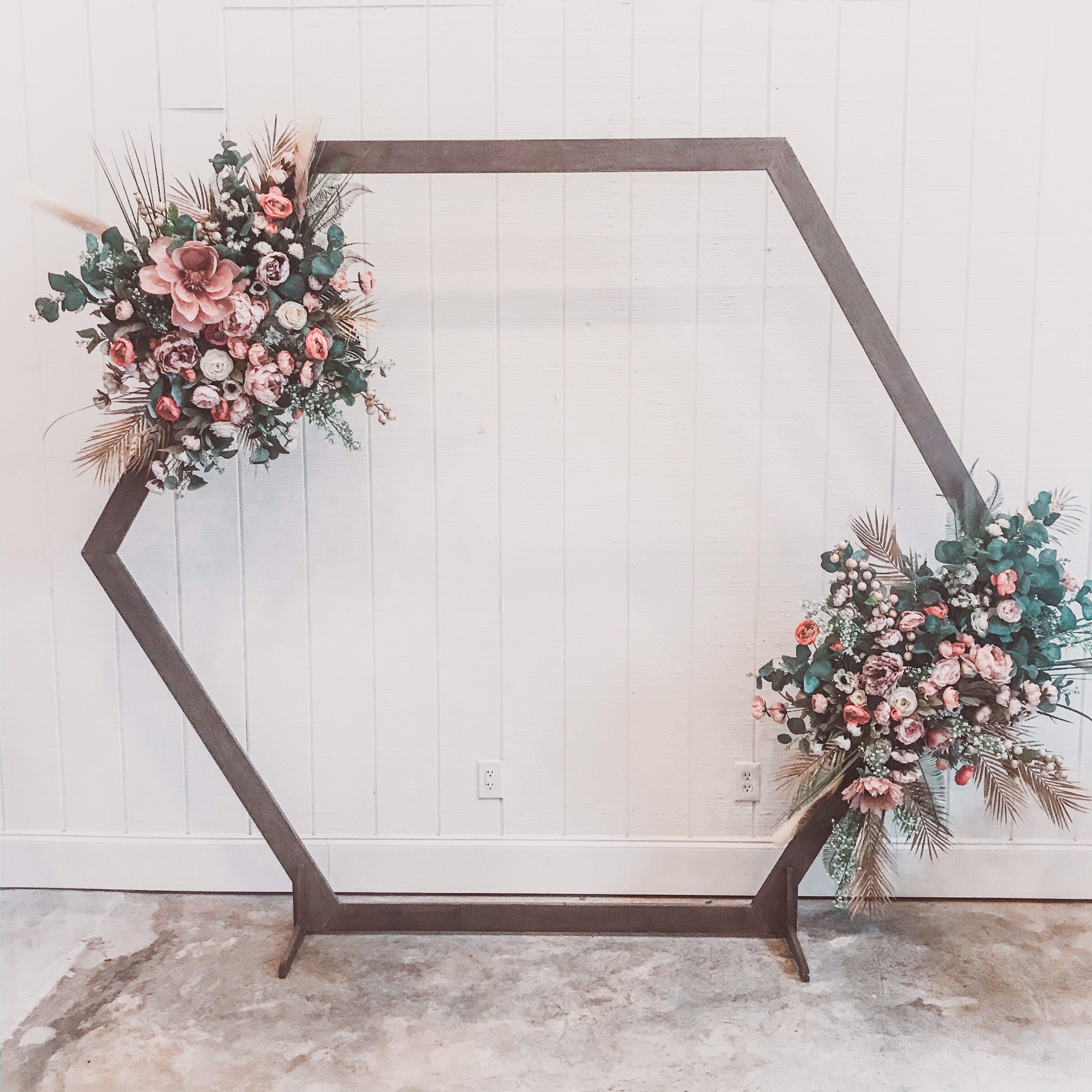 Wedding Ceremony Arbor Floral Wedding Backdrop Floral | Etsy