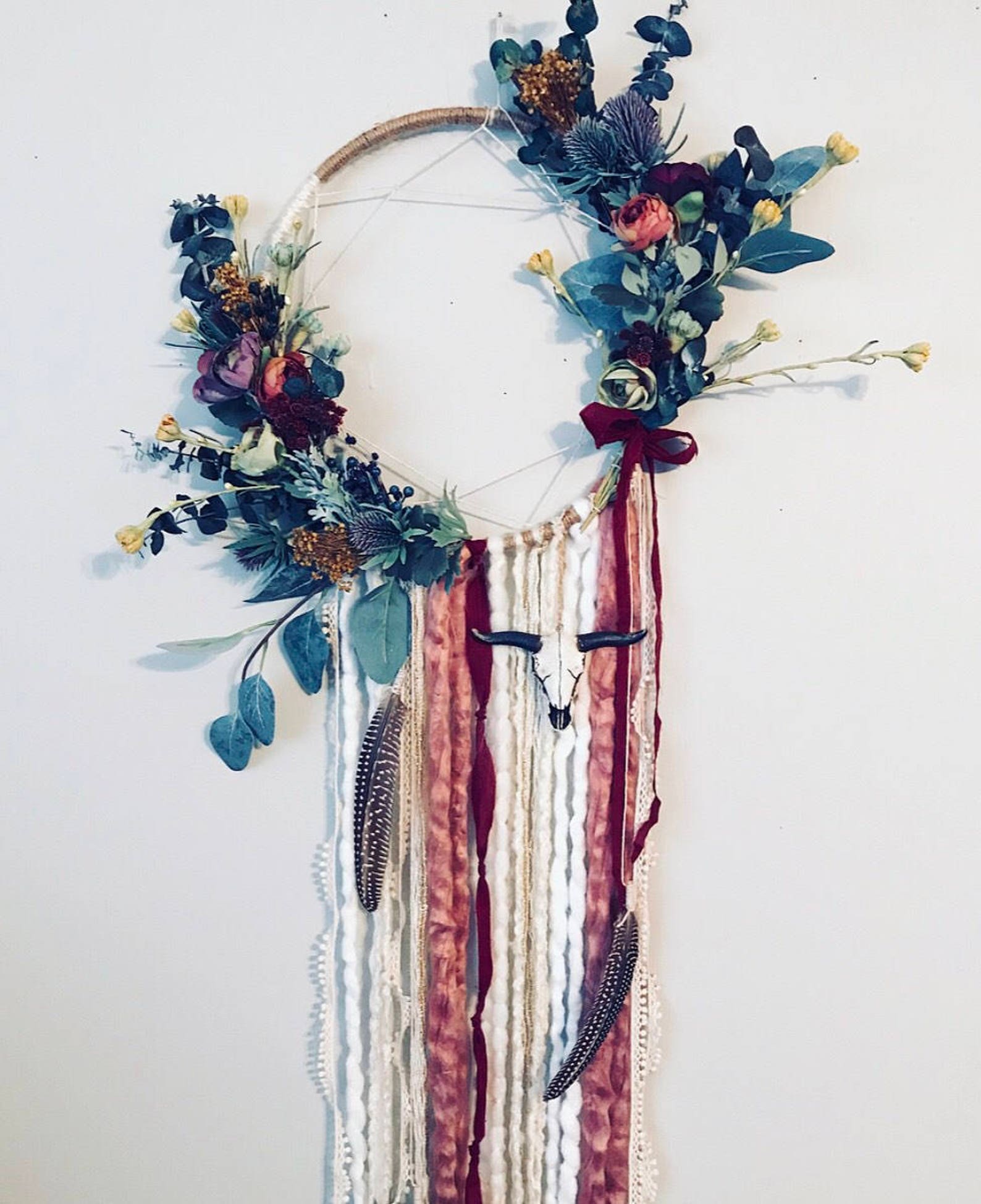 Dream Catcher Wall Hanging Boho Dreamcatcher Boho Wall | Etsy