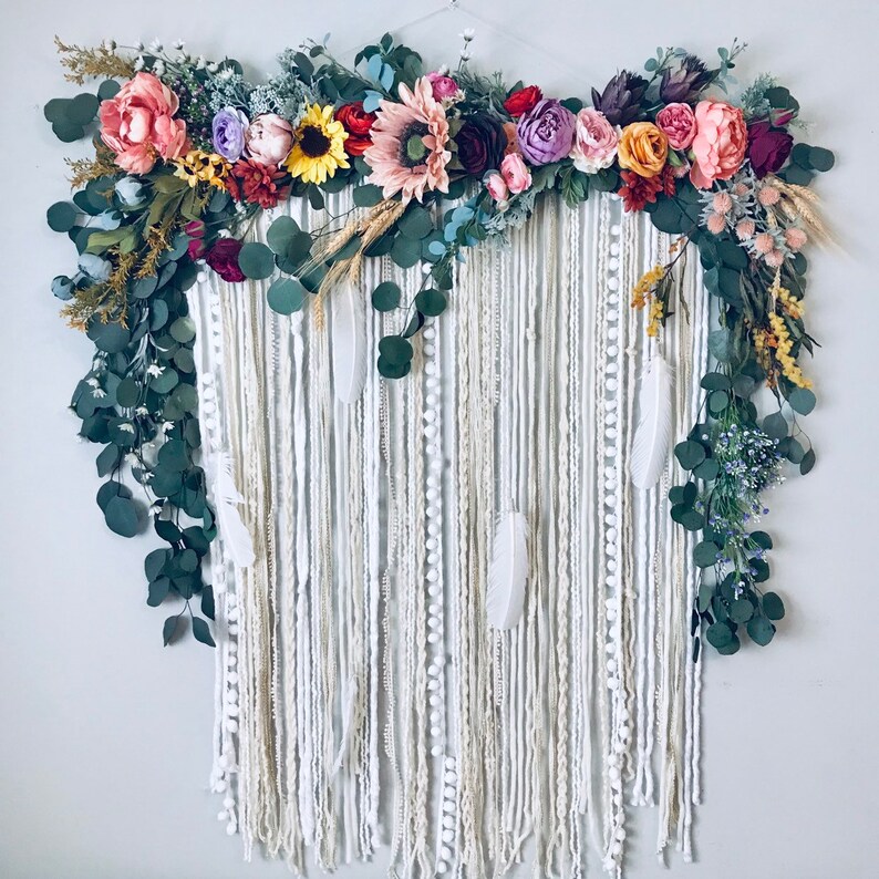 Floral Backdrop Flower Wall Photo Backdrop Floral Wall Etsy