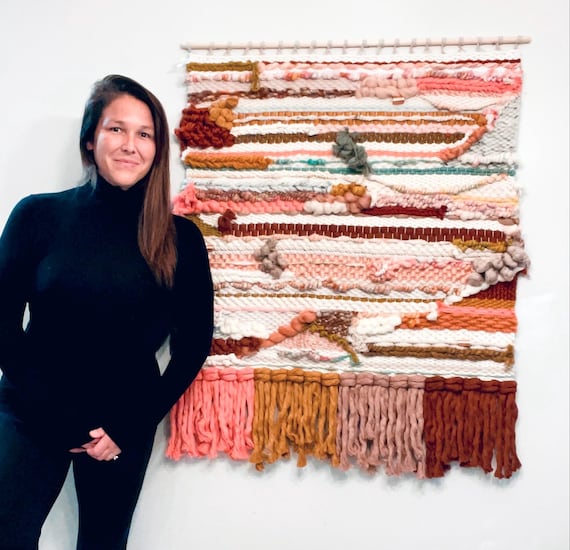 Large Wall Art, Fall Hosting Decor, Handwoven Wall Hanging, XL Weaving, Home Decor, Warm Tones Wall Art, Woven Wall Art, Fiber Art, Gift