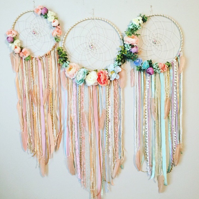 Dream Catcher Boho Chic Dreamcatchers Bohemian Dreamcatcher Etsy