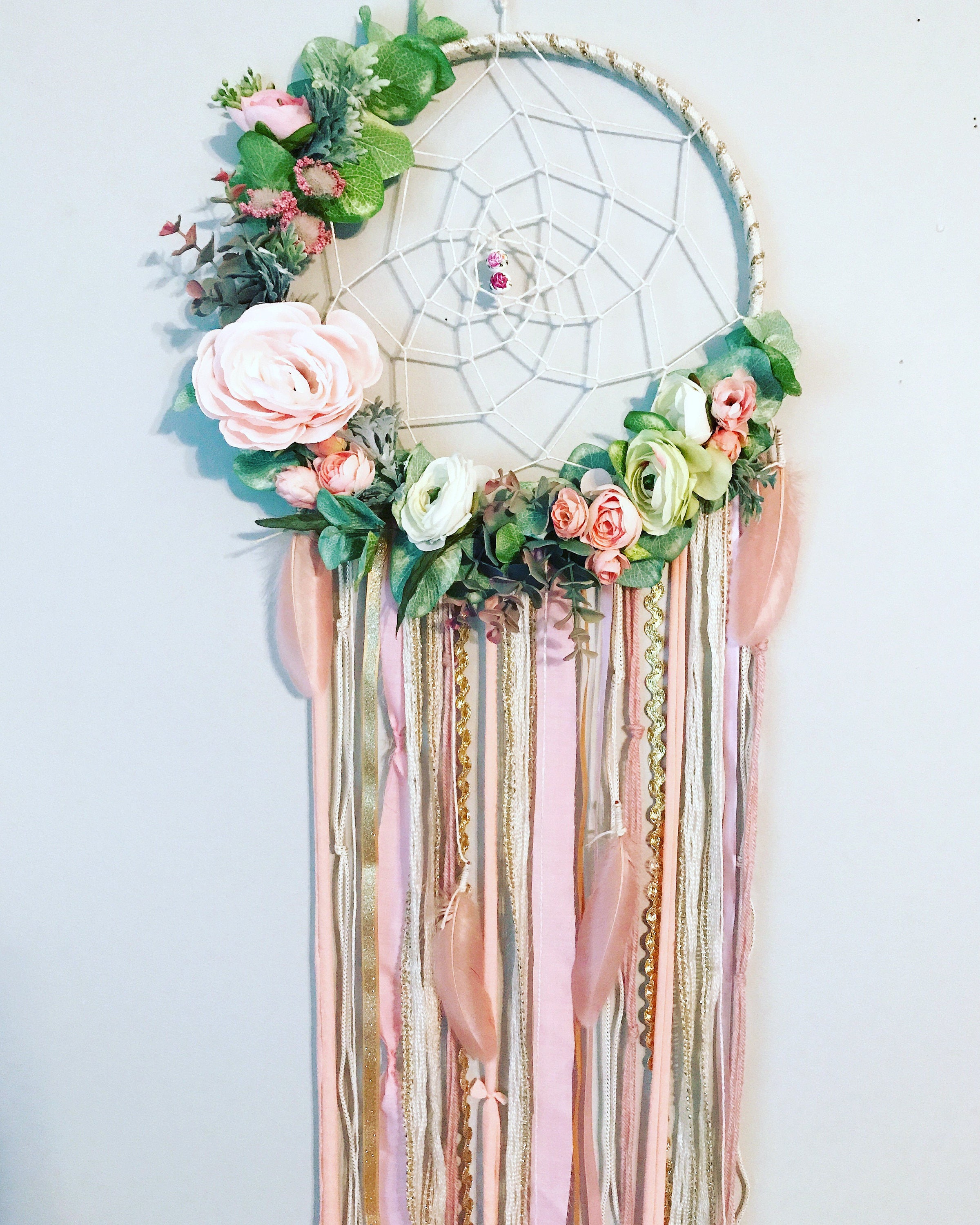 Dream catcher Boho chic dreamcatchers Bohemian Dreamcatcher Etsy