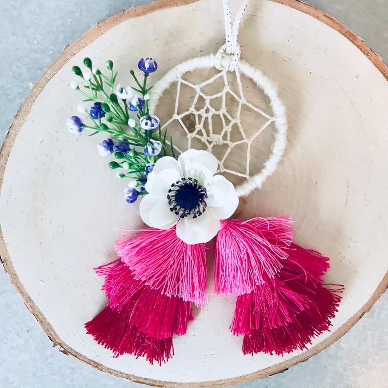 Mini Dream Catcher Dreamcatcher Small Dream Catcher Rear Etsy