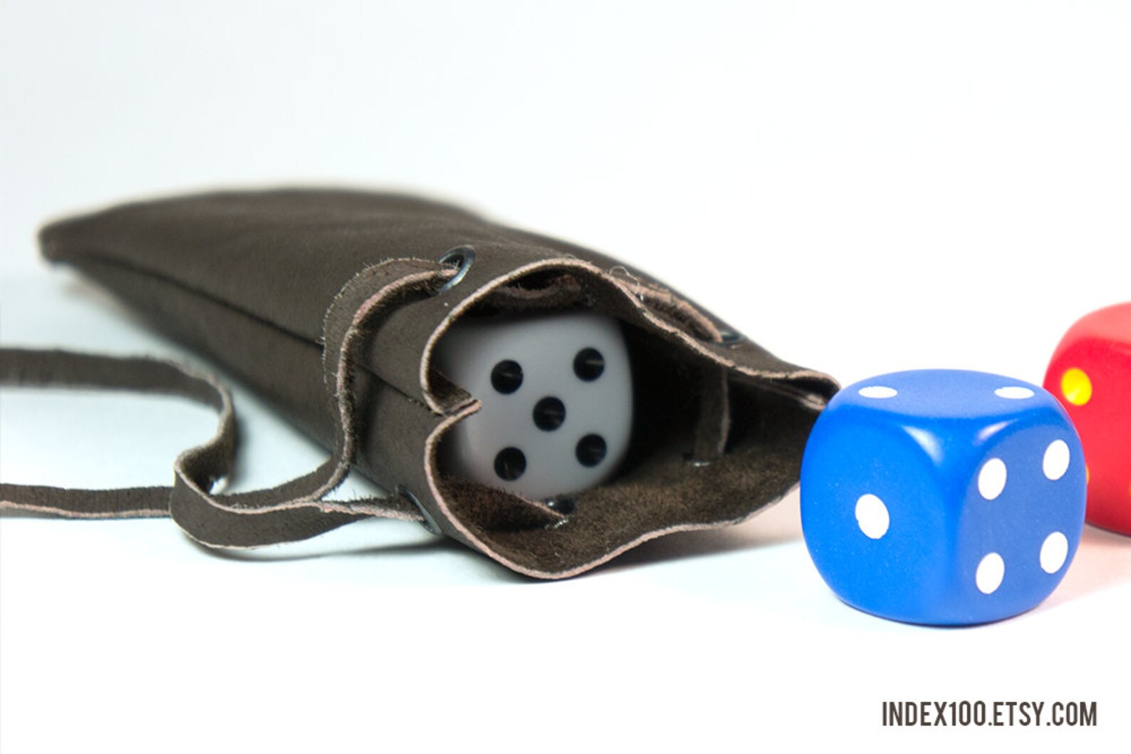 Leather Dice Bag Dark Brown Handmade Dice Bag Leather Bag Etsy