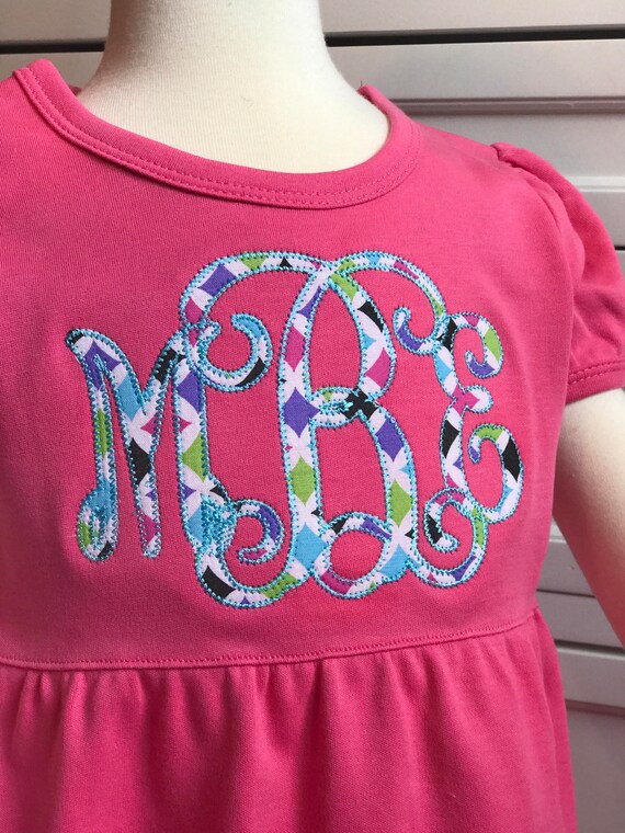 monogrammed dresses for toddlers