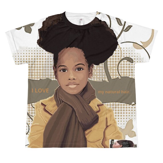 Afropuffs T Shirt Natural Hair Youth Girls Tops And Etsy