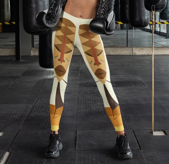 African Masks Leggings-african-inspired 