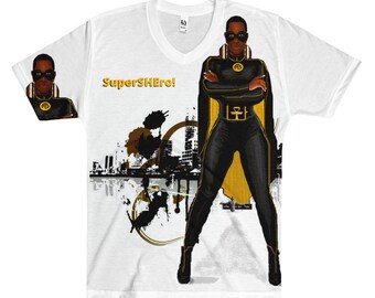 Female Superhero Tee - Etsy