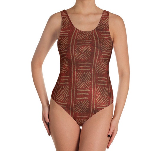 burgundy one piece bathing suit