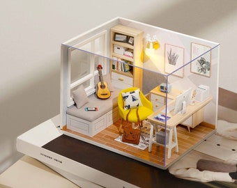 Miniature Study Room Etsy