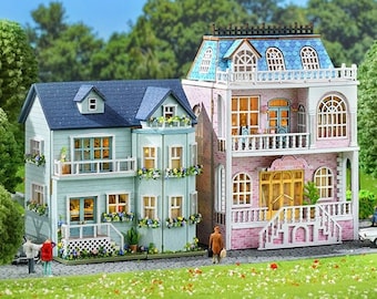 SUPER TINY House Town Shop Sweet Home DIY Miniature Dollhouse Kit