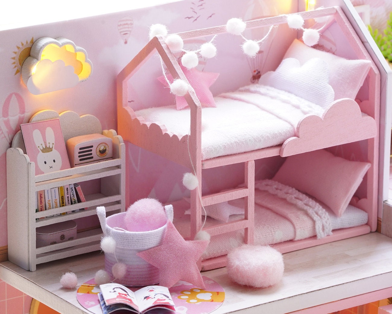 Diy Miniature Dollhouse Kit Home Sweet Home / DIY sweet home Dollhouse Miniature Model Kit