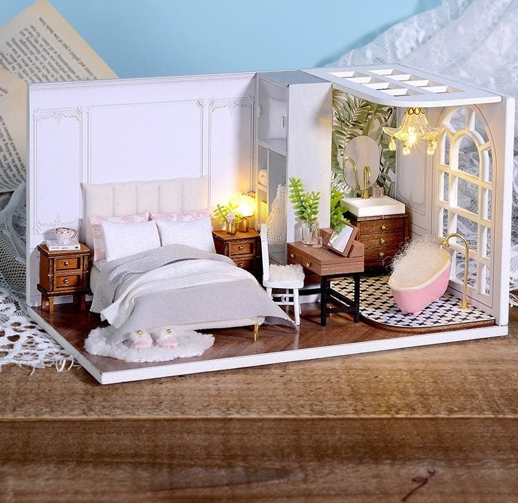 EeaseCA 30 Pcs Meubles Miniatures Pour Maison De Poupée Diy Fenêtres Carrées En Bois Accessoires Miniatures 4 Panneaux Pour Maison De Poupée Scène Miniature Meubles Artisanat