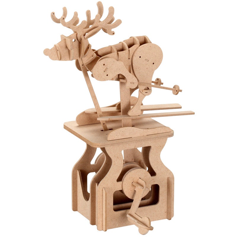 3D Wooden Puzzle Moving Model Kit DIY Moving Mechanical Wooden Etsy