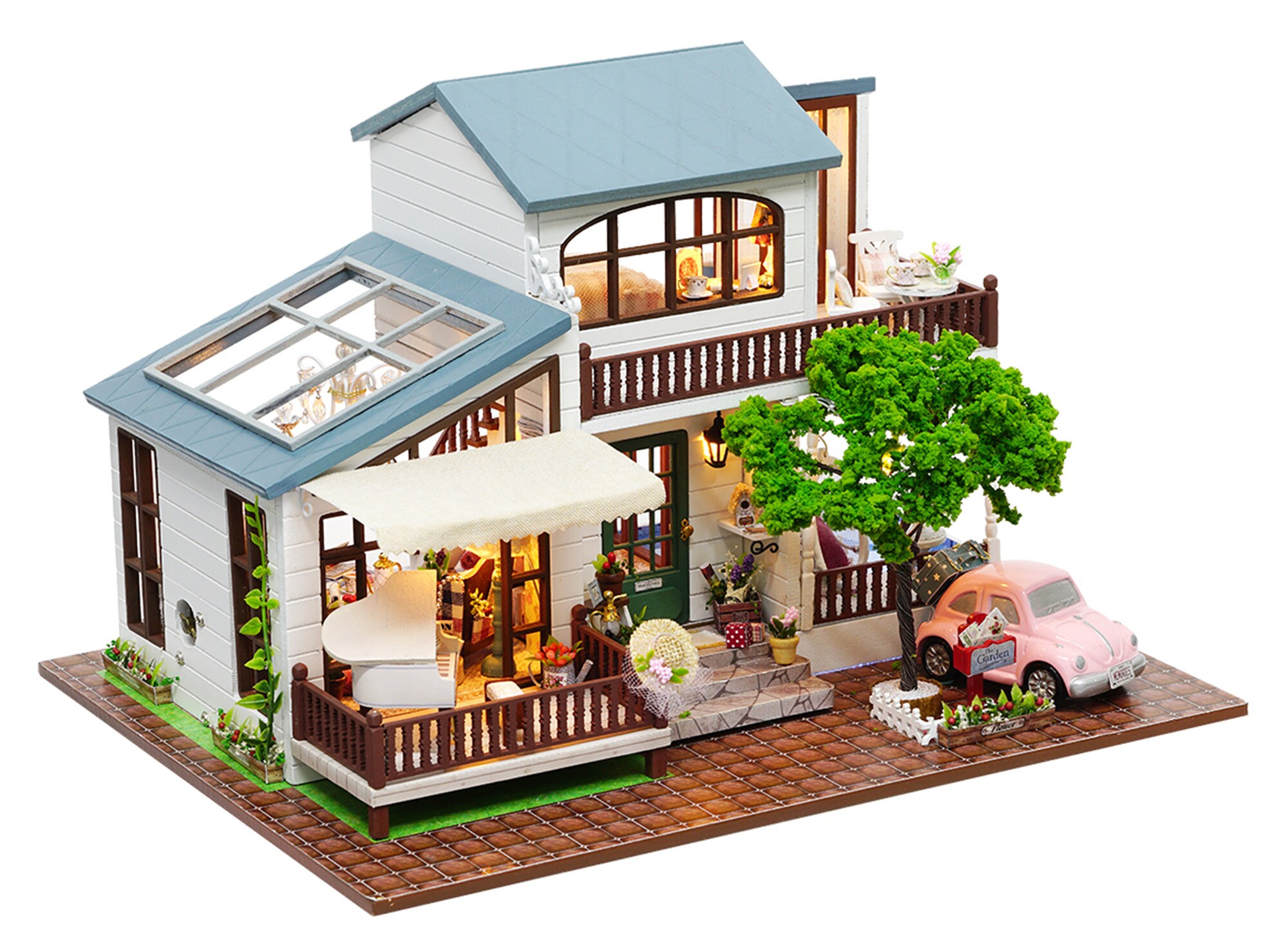 1 24 Diy Miniature Dollhouse Kit London Holiday