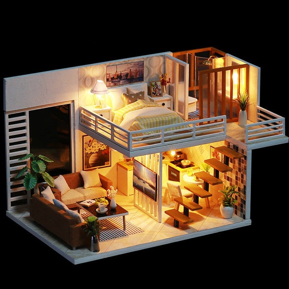 diy miniature loft dollhouse