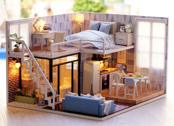 blue times mini house